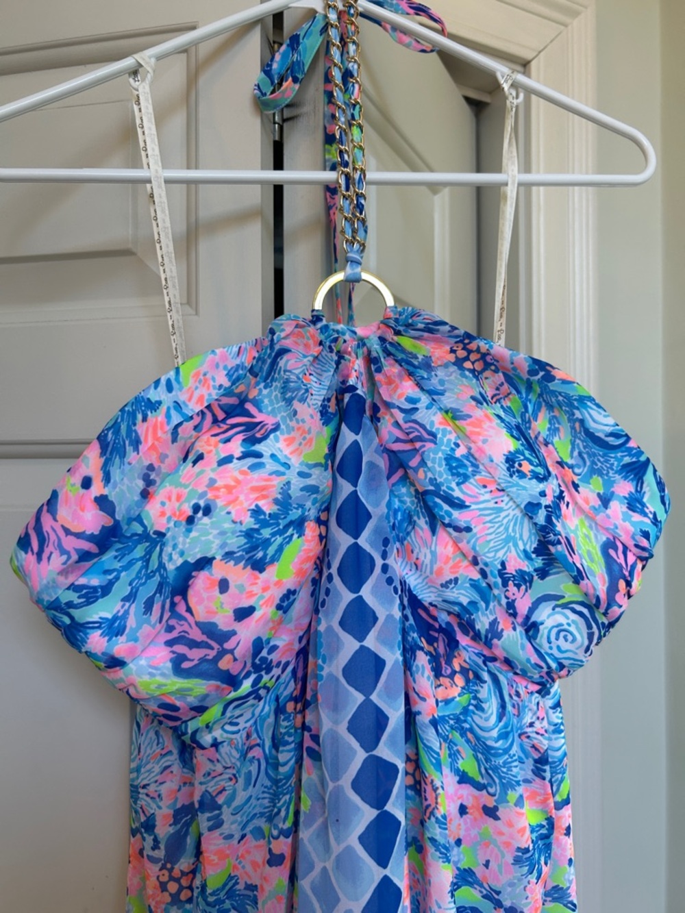Lilly Pulitzer Strapless Viv Blue Floral Maxi Dress - Picture 3 of 6